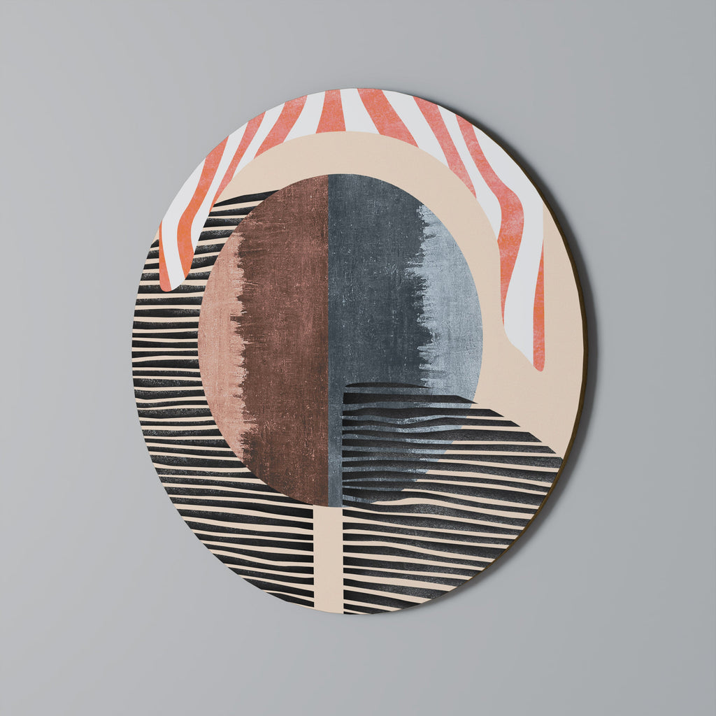 VISKNINGAR AV FORM Rund Väggdekoration