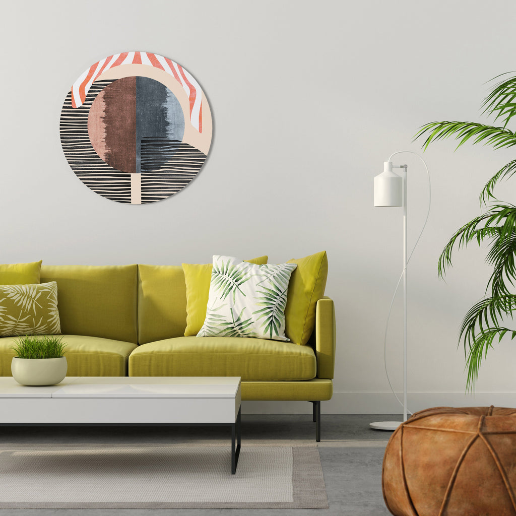 VISKNINGAR AV FORM Rund Väggdekoration