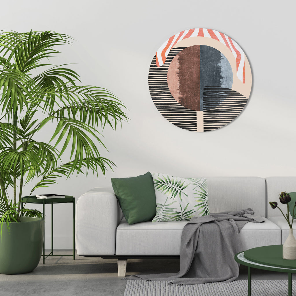 VISKNINGAR AV FORM Rund Väggdekoration