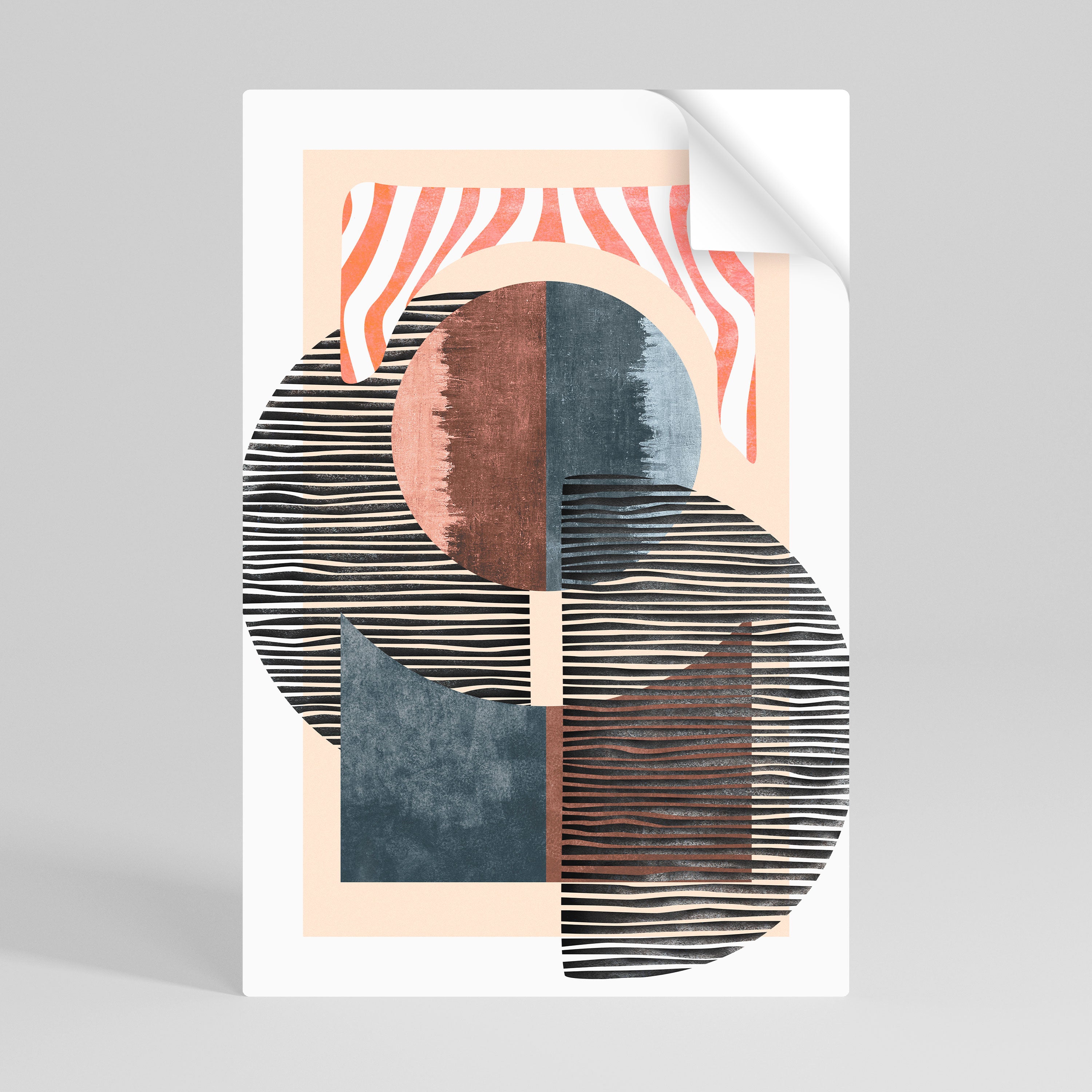 VISKNINGAR AV FORM Vertikal affisch med självhäftande text