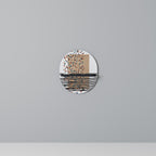 IMAGINARY RAIN Oval Art Shelf In Black Finish