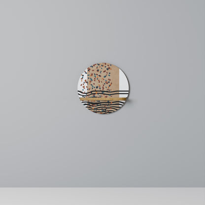 IMAGINÄRT REGN Rund Konsthylla I Ekeffekt