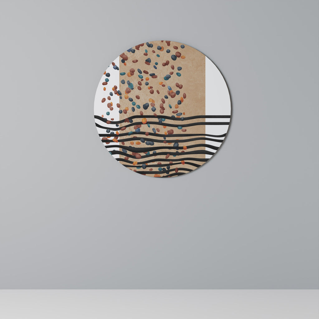 Rund väggdekoration med IMAGINARY RAIN