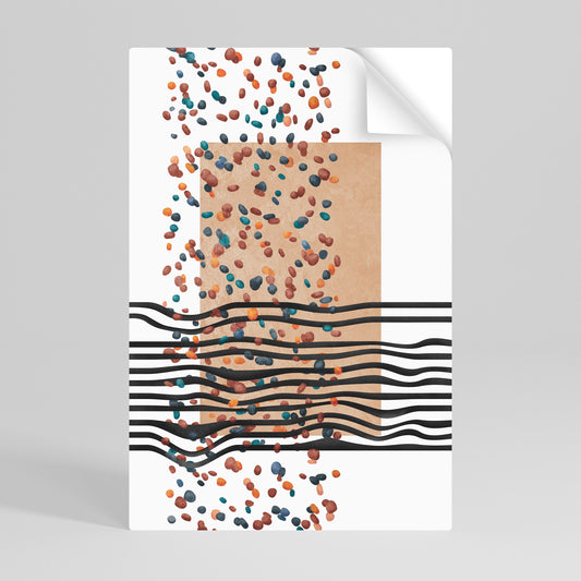 IMAGINARY RAIN Vertikal poster med självhäftande text