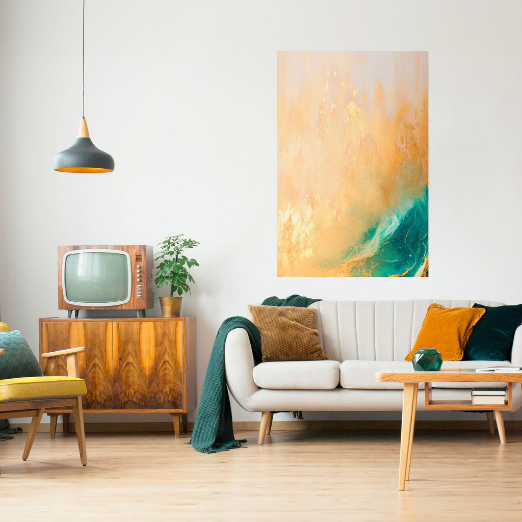 AZURE DREAMS vertikal poster med självhäftande motiv