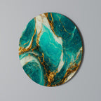 GILDED WHISPERS Round Wall Art