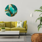 GILDED WHISPERS Round Wall Art