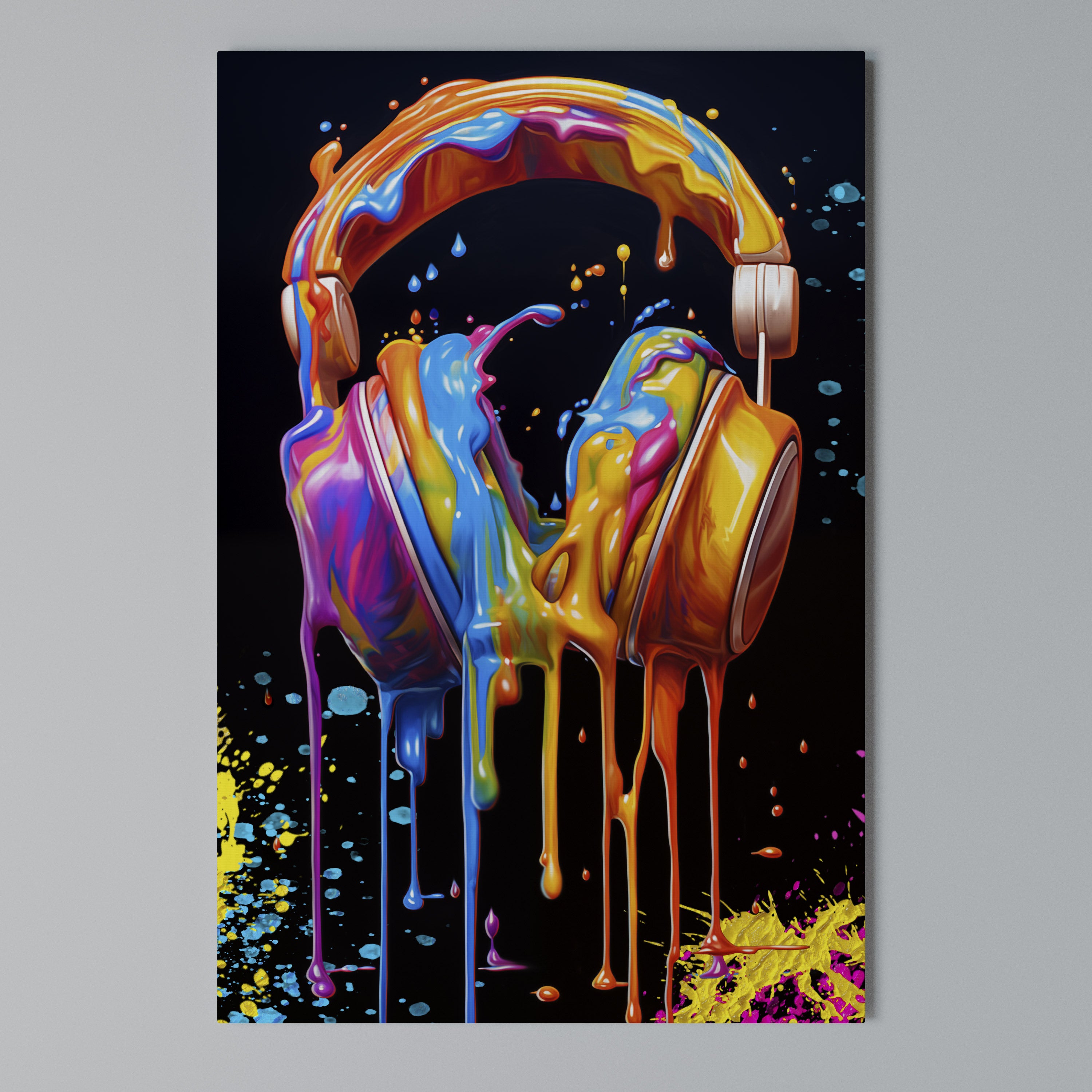 MUSIC IS MY EXTASY Vertical Canvas Print