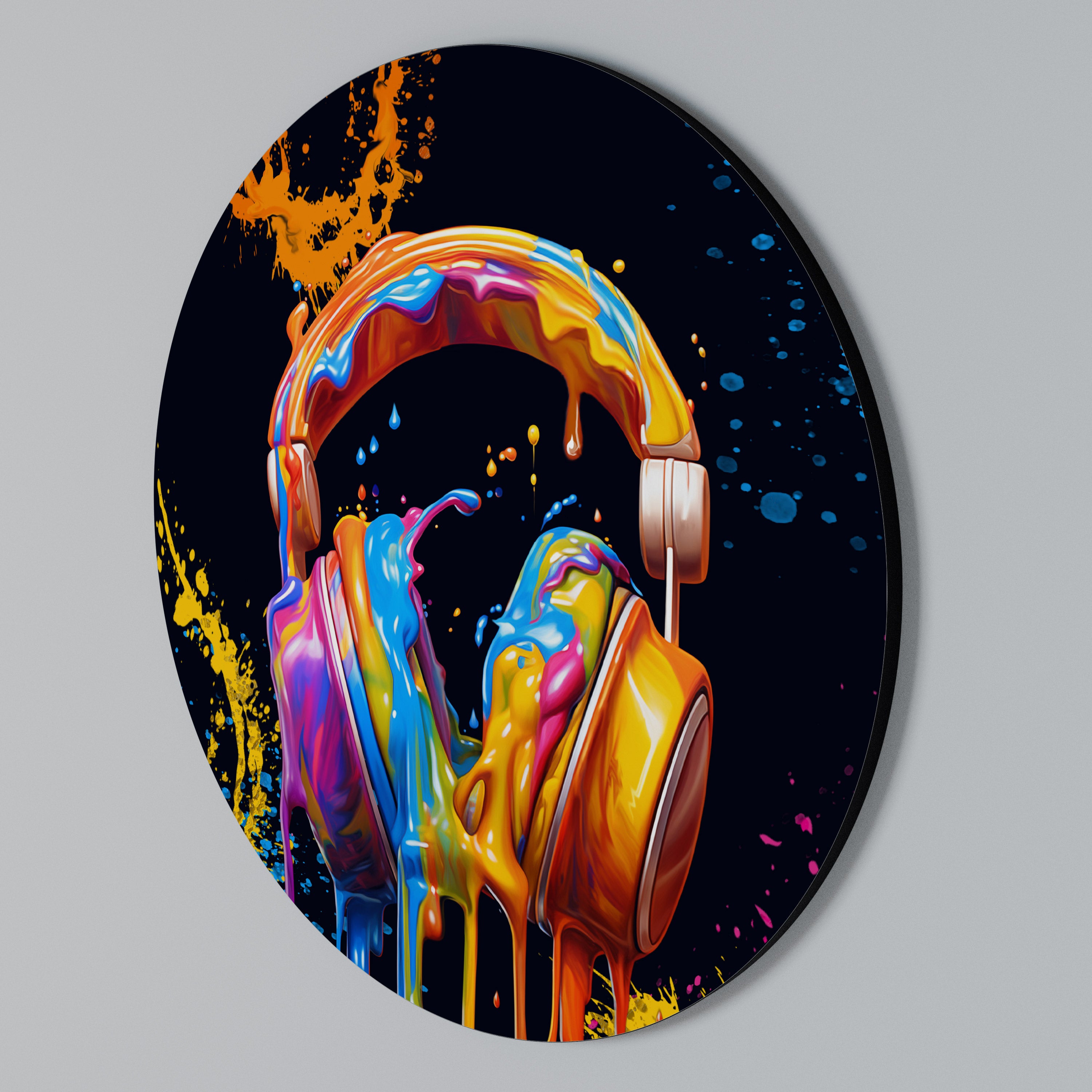 MUSIC IS MY EXTASY Rund väggdekor