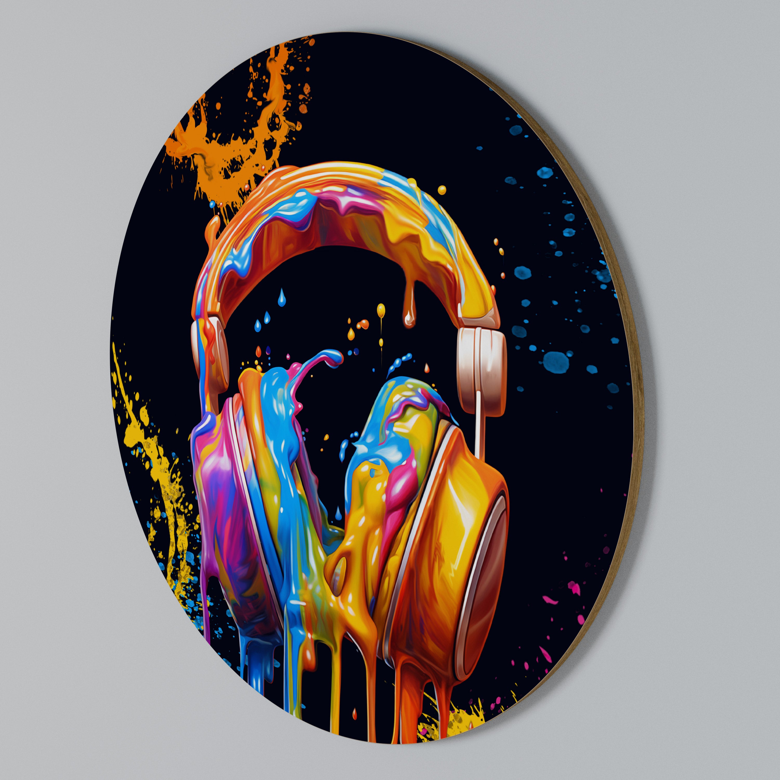 MUSIC IS MY EXTASY Rund väggdekor