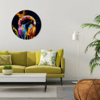 MUSIC IS MY EXTASY Round Wall Art