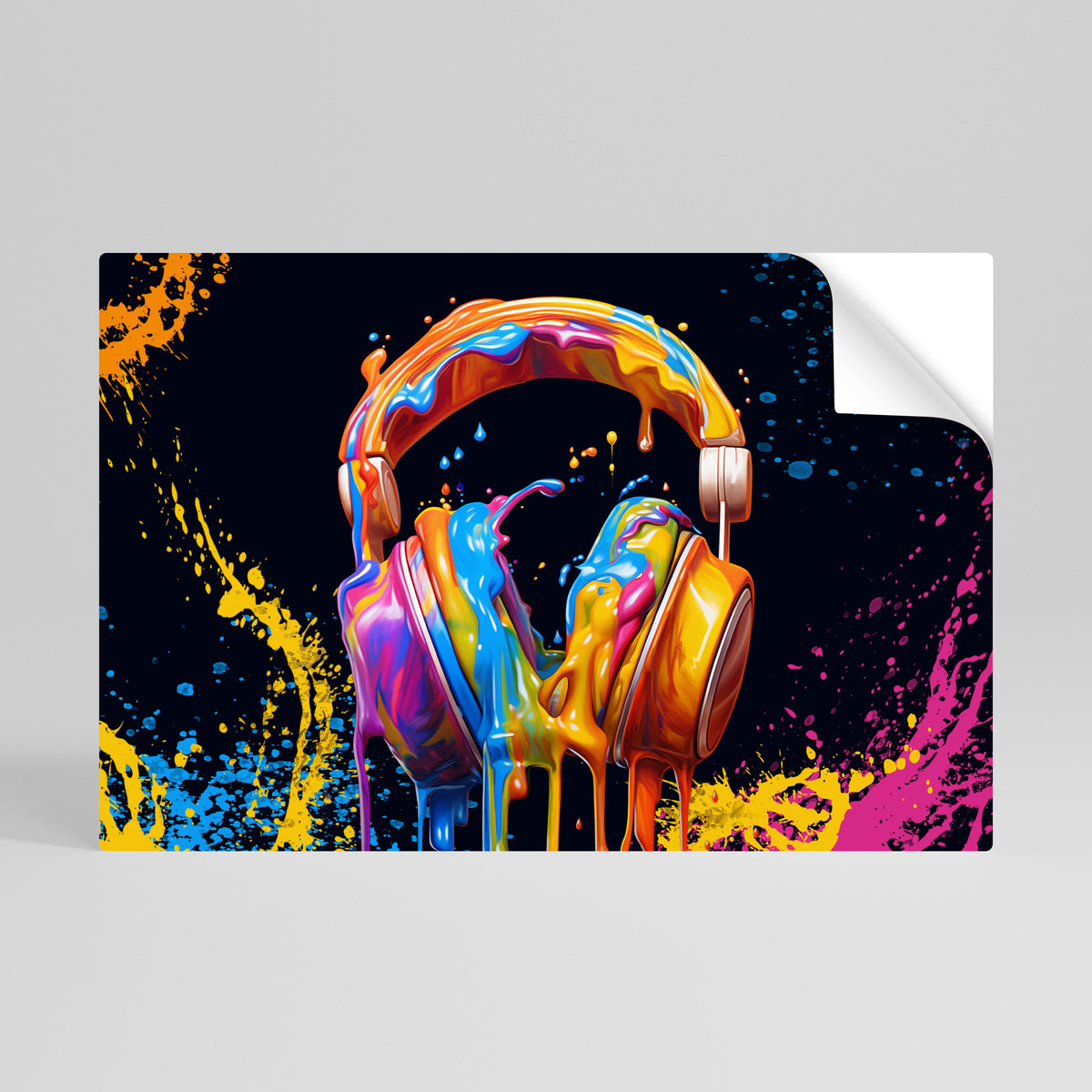 MUSIC IS MY EXTASY Självhäftande Horisontell Poster