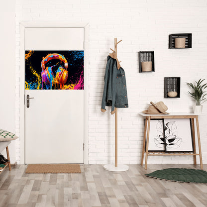 MUSIK ÄR MIN EXTRA HÄRLIGHET Horisontell Poster med självhäftande text