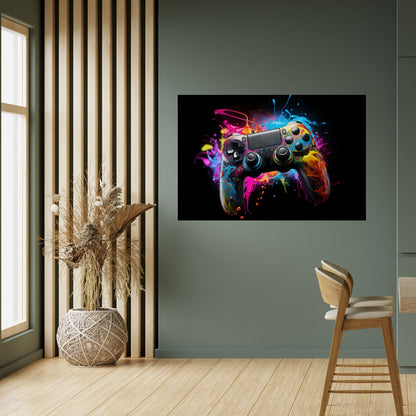 CYBERNETIC GAME Peel and Stick Horizontal Poster