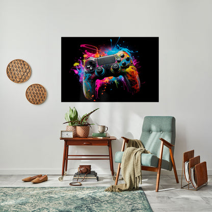 CYBERNETIC GAME Peel and Stick Horizontal Poster