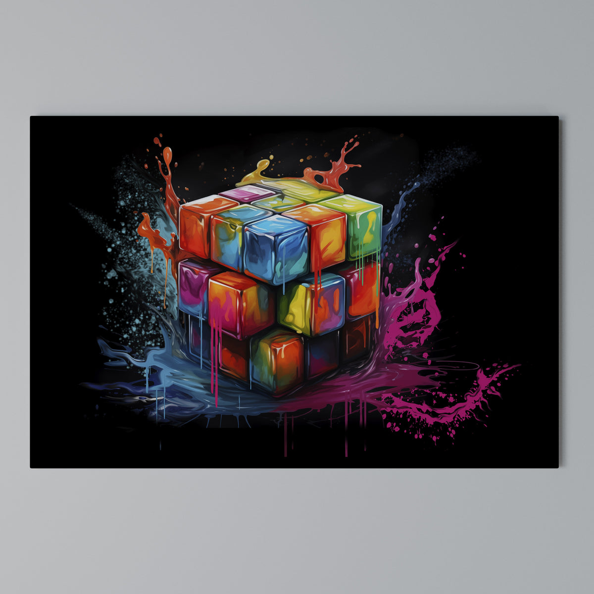 CUBE FUSION Horizontal Canvas Print
