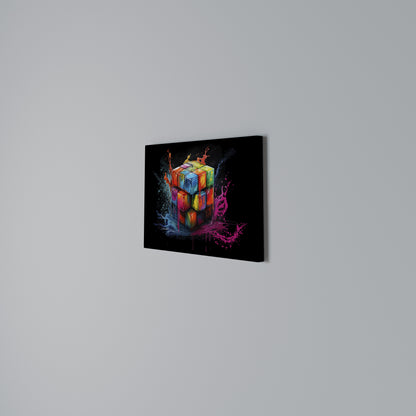 CUBE FUSION Horizontal Canvas Print