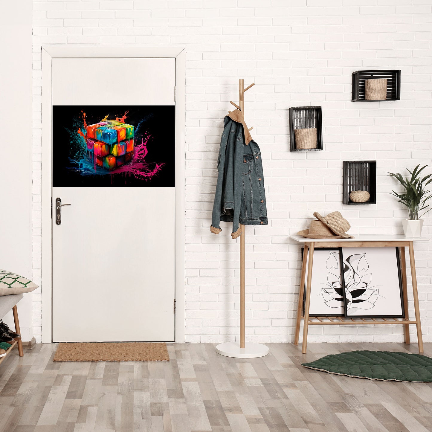 CUBE FUSION Peel and Stick Horizontal Poster