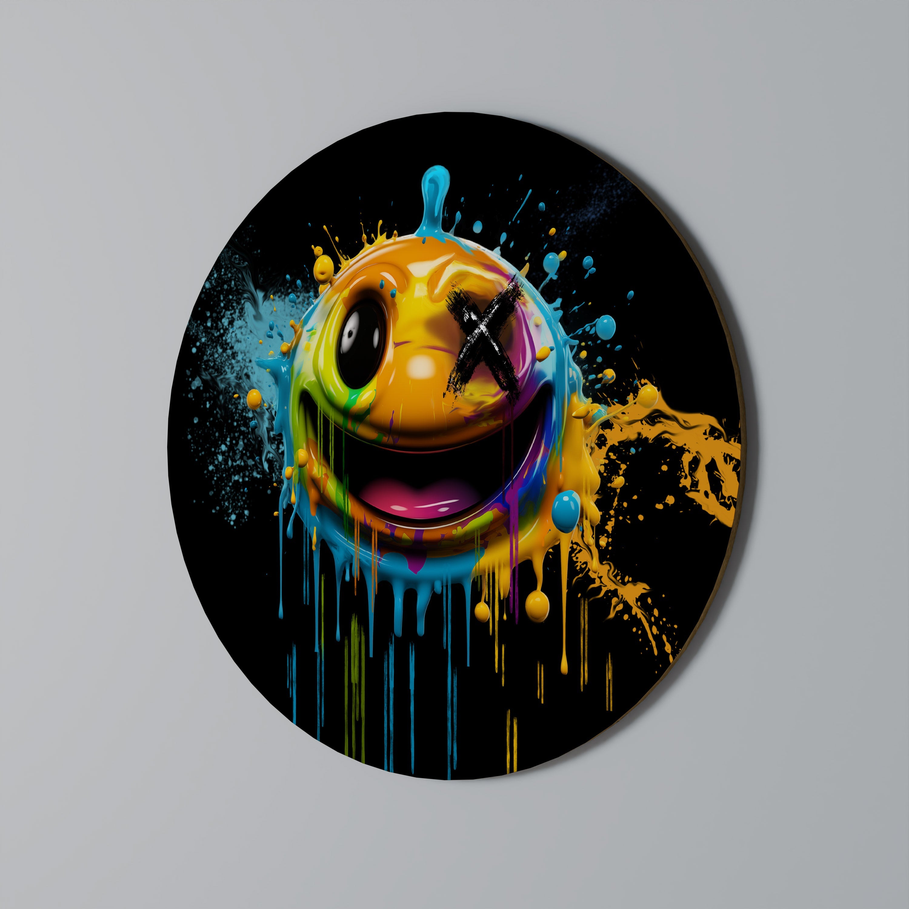 TRIPPY HAPPINESS Rund Väggdekoration