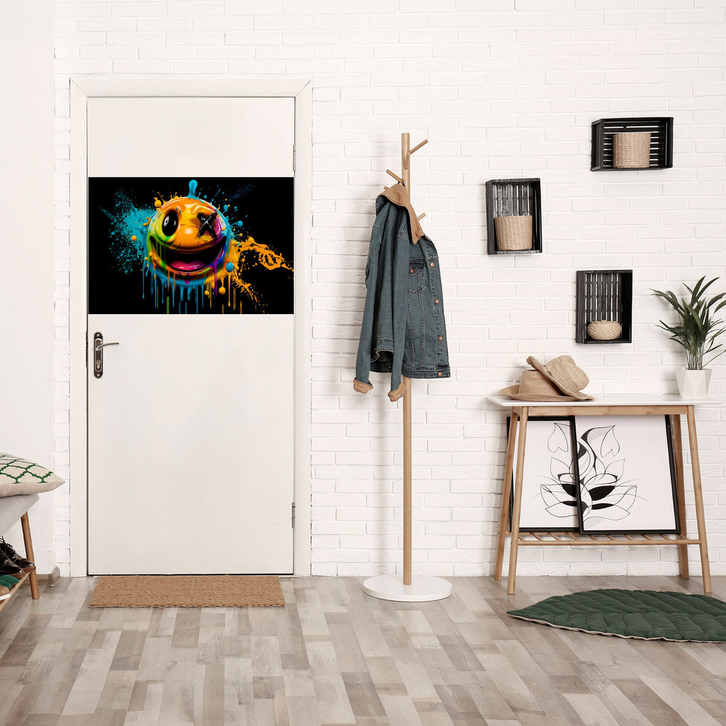TRIPPY HAPPINESS horisontell affisch med självhäftande motiv