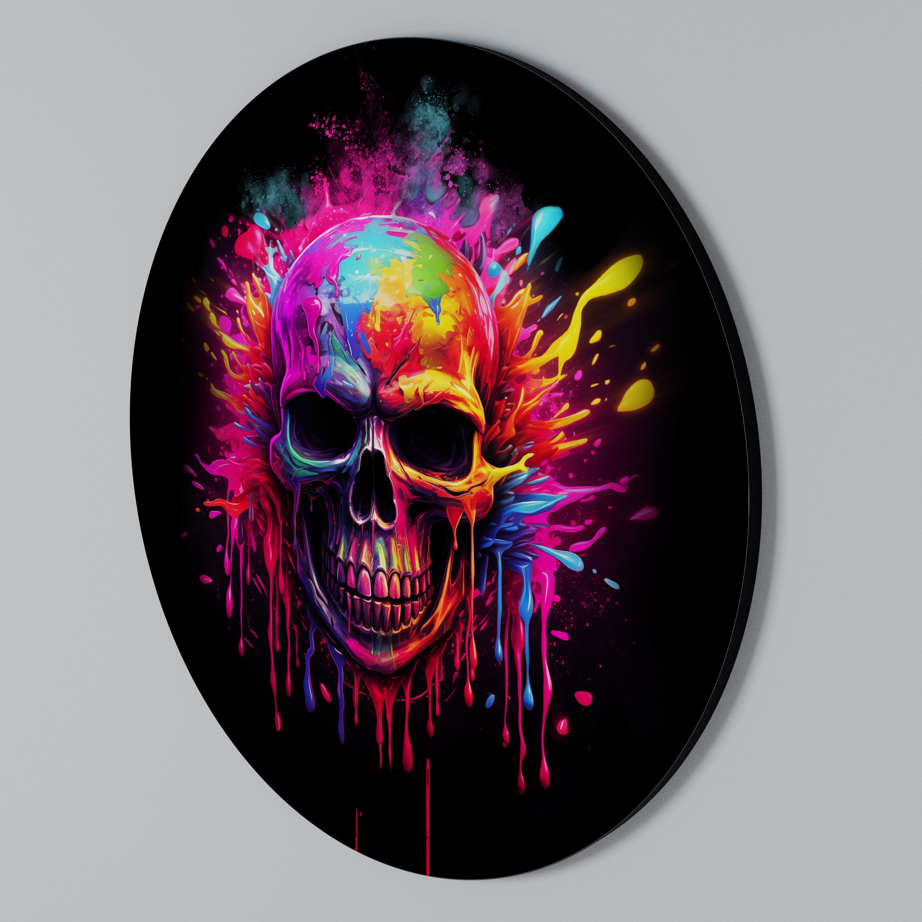 SKULL QUEST Rund väggdekor