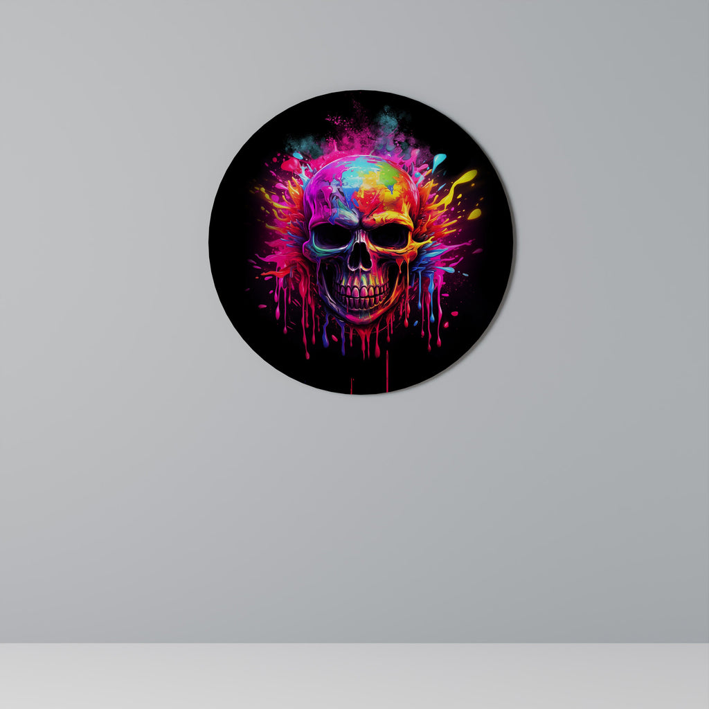 SKULL QUEST Rund Väggdekoration