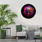 SKULL QUEST Round Wall Art