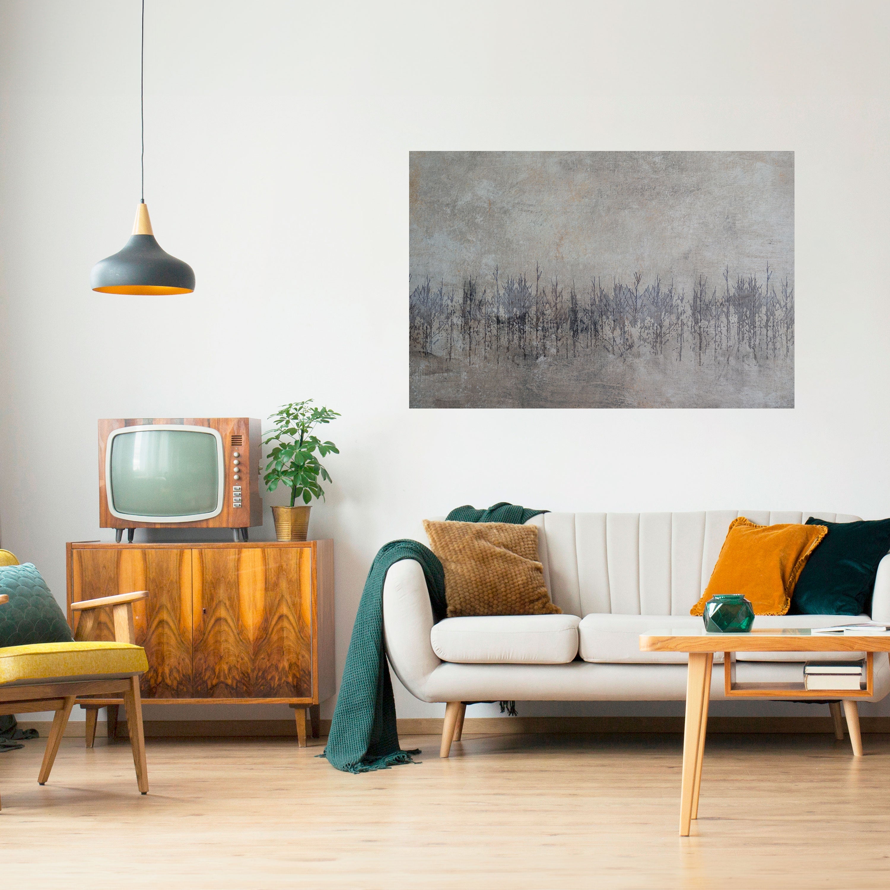 NATURENS SPÖKEN Horisontell Poster med självhäftande papper