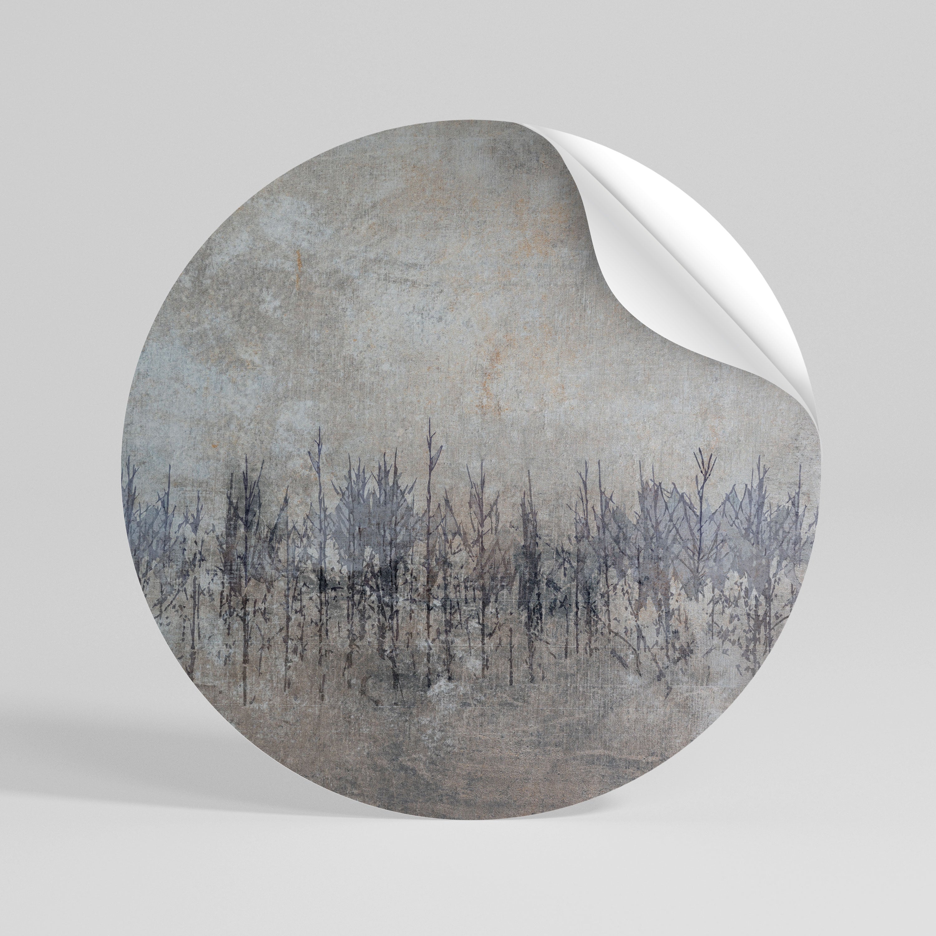 GHOSTS OF NATURE Peel and Stick Round Sticker