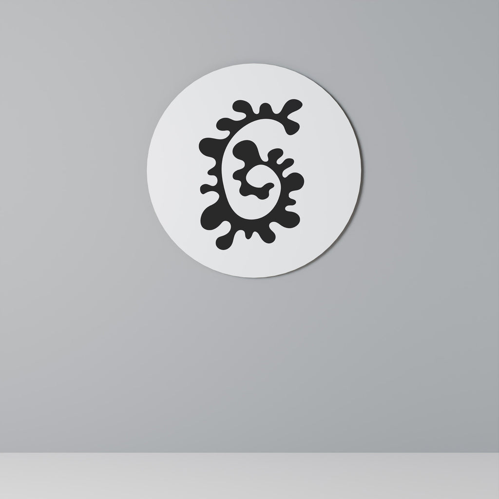 Rund väggdekoration med blandningen av gårdagen