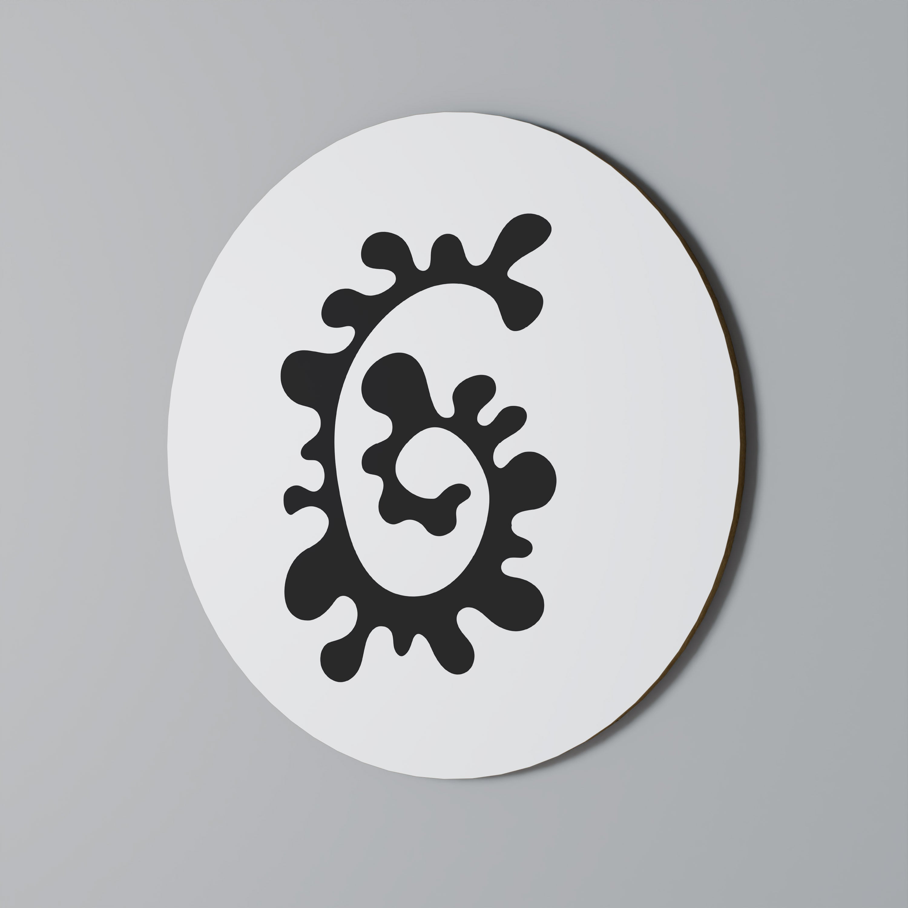 Rund väggdekoration med blandningen av gårdagen