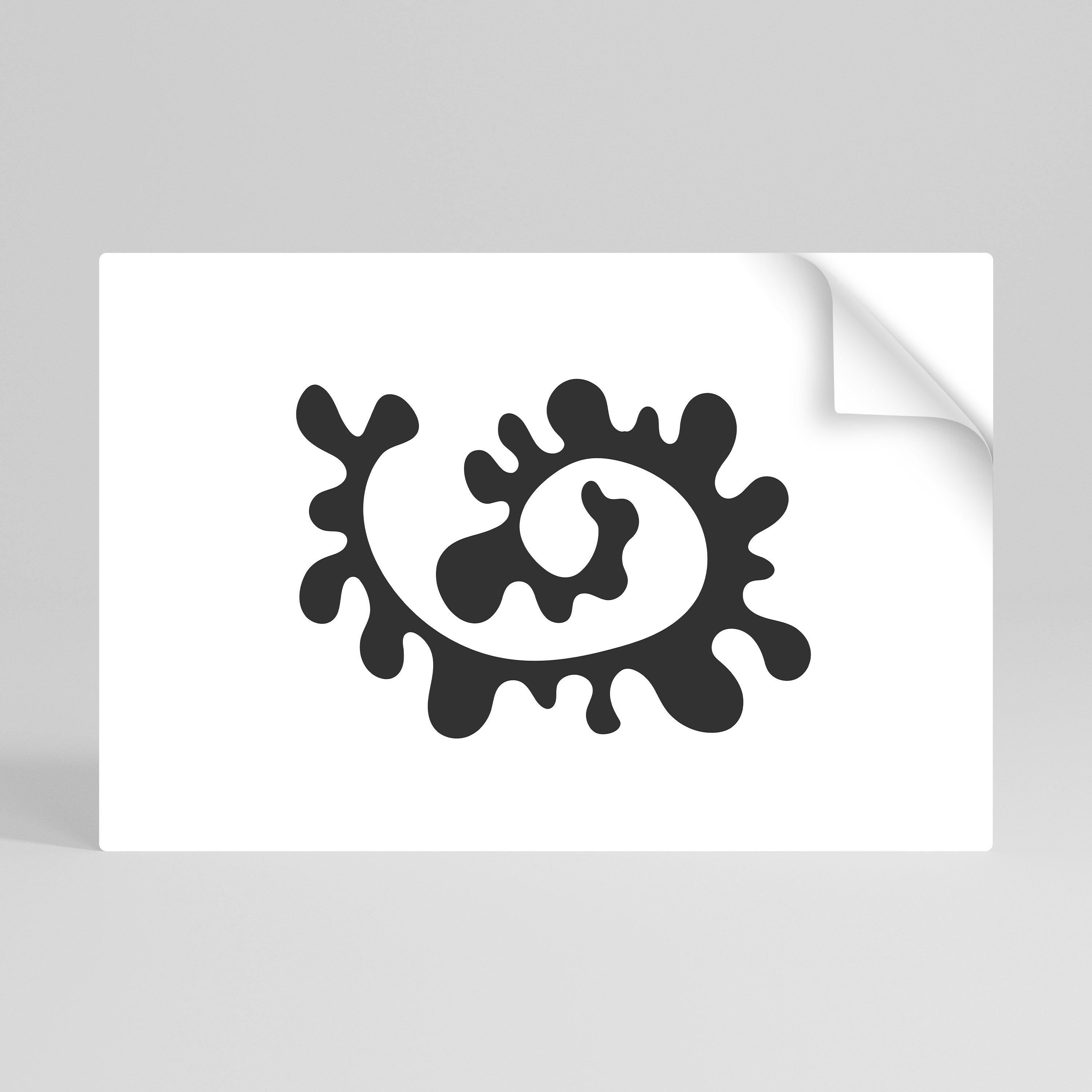 Gårdagens blandning - horisontell affisch med självhäftande text