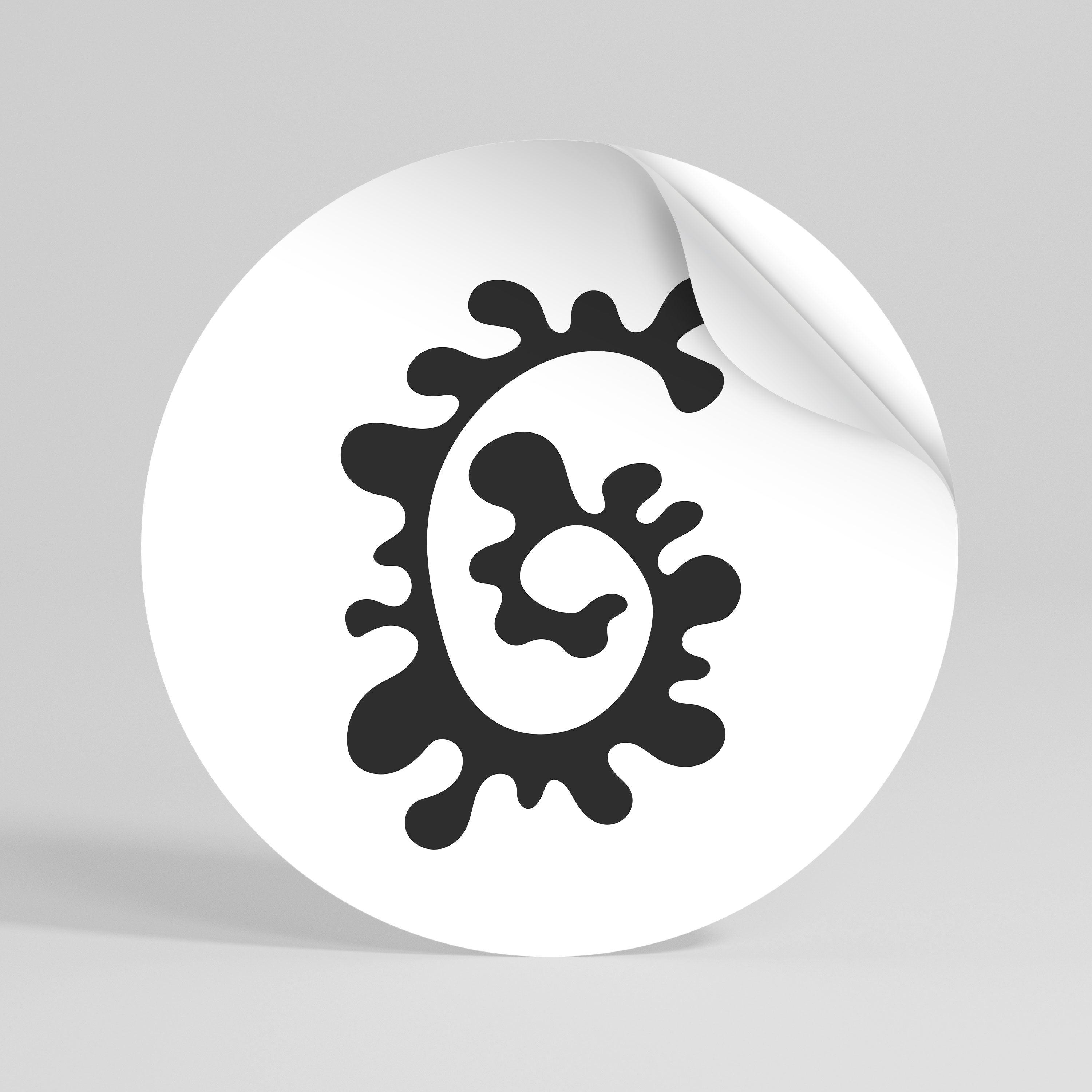 THE BLEND OF YESTERDAY Peel and Stick Round Sticker