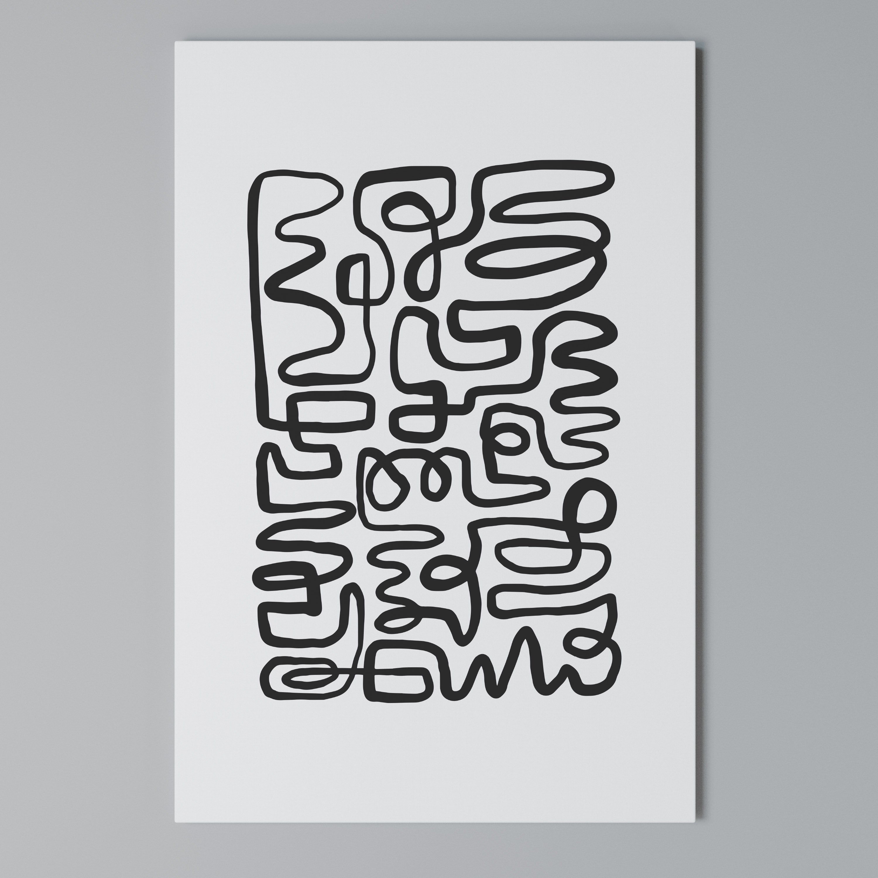 LOST IN THE ECHO Vertical Canvas Print