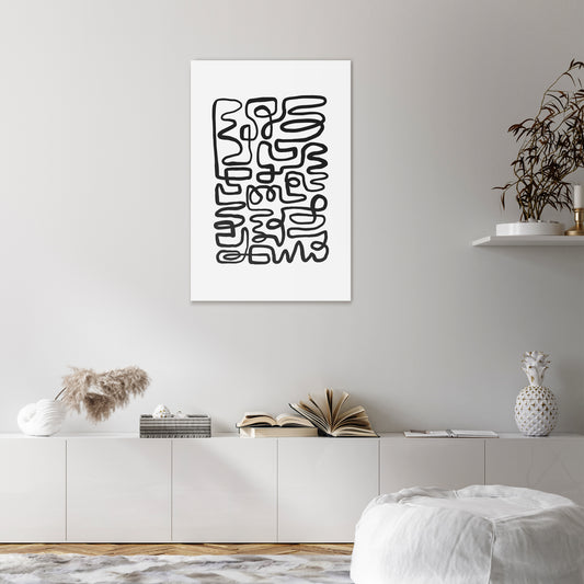 LOST IN THE ECHO Vertical Canvas Print