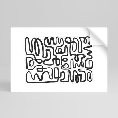 LOST IN THE ECHO Peel and Stick Horizontal Poster