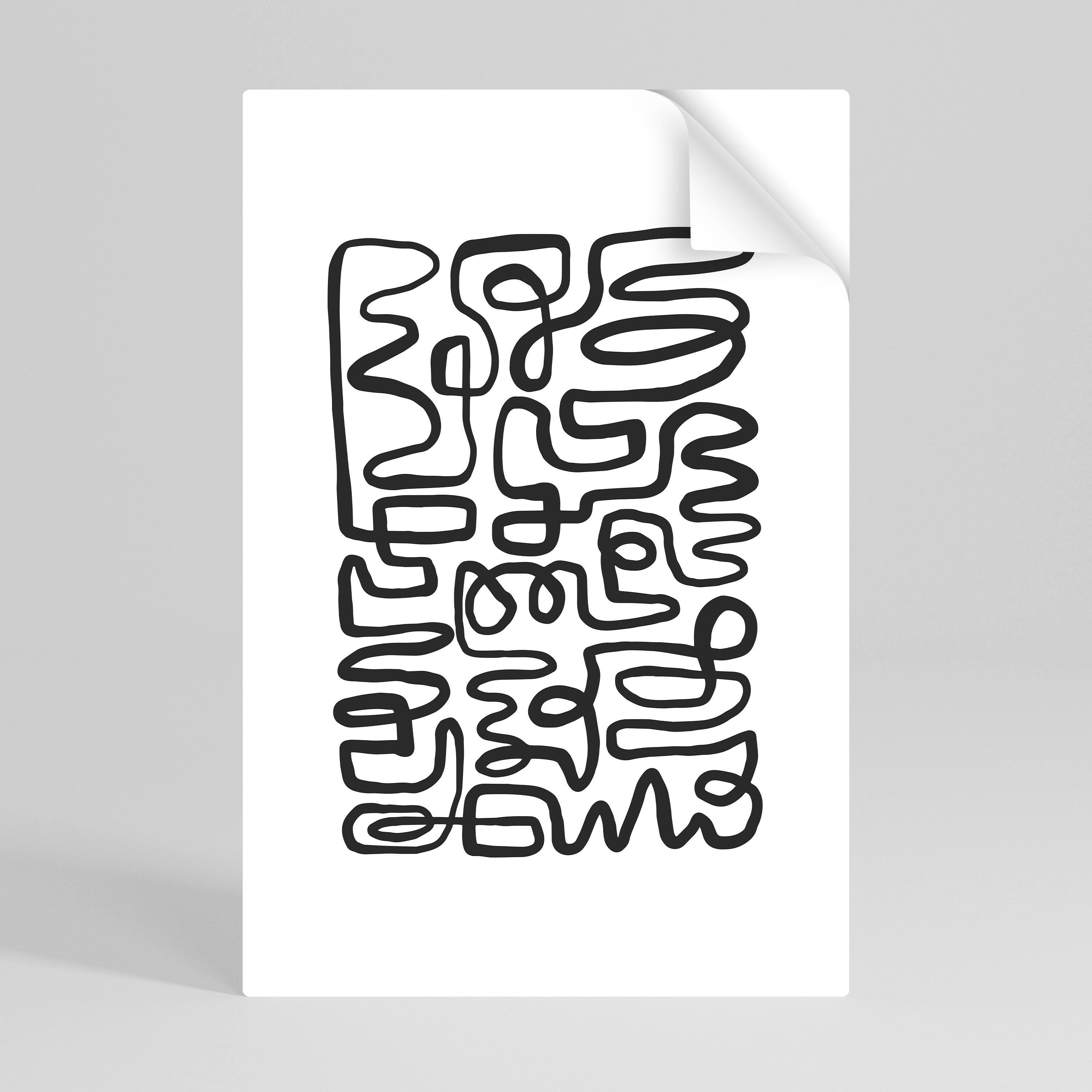 LOST IN THE ECHO Självhäftande Vertikal Poster