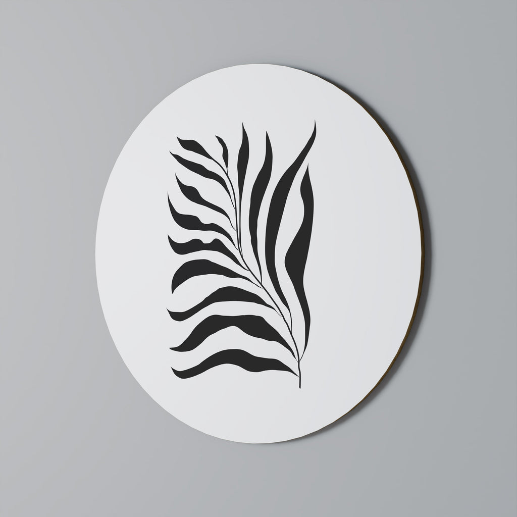 Rund väggdekoration med skuggväxt