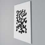CHARCOAL CASCADE Vertical Canvas Print
