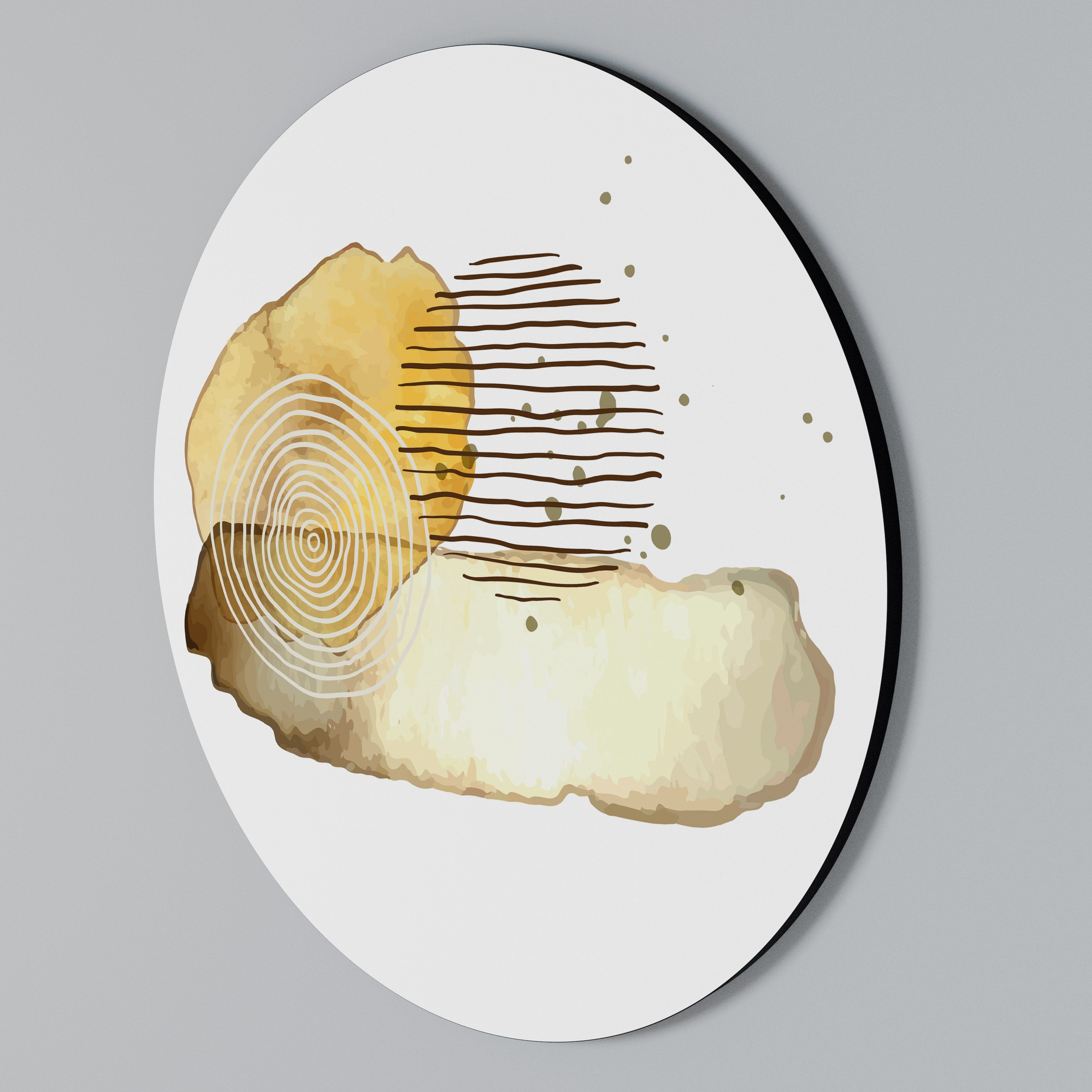 TRANSCENDENTA TONER Rund väggdekoration