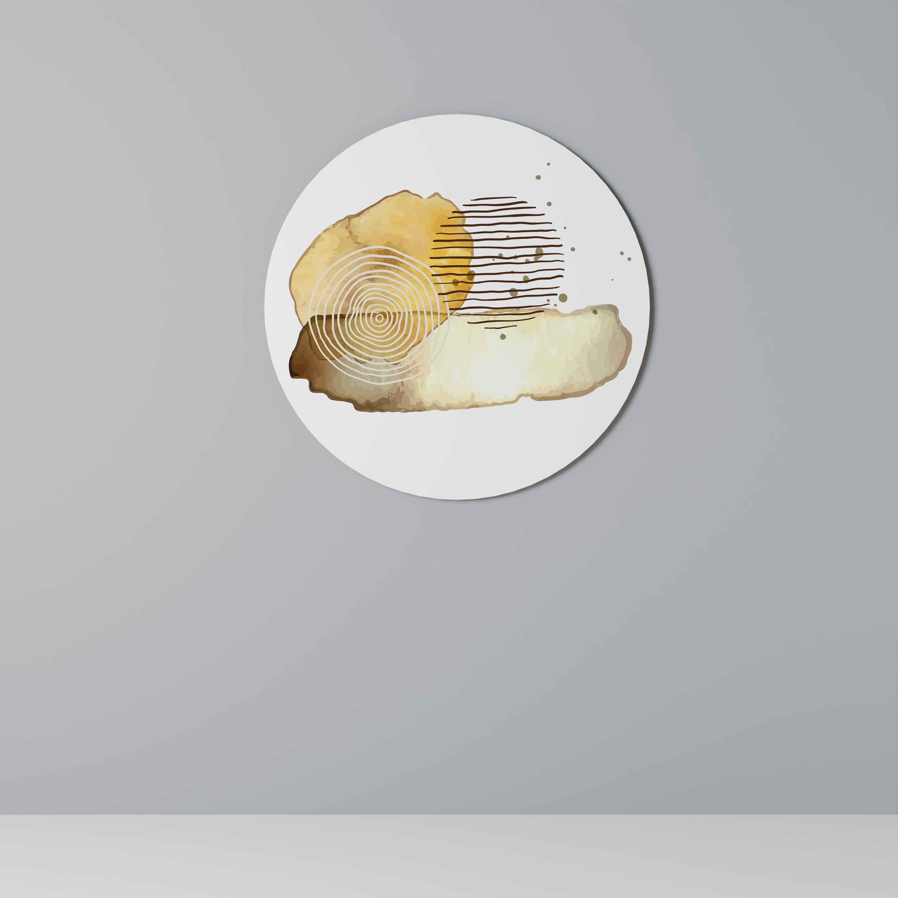 TRANSCENDENTA TONER Rund väggdekoration