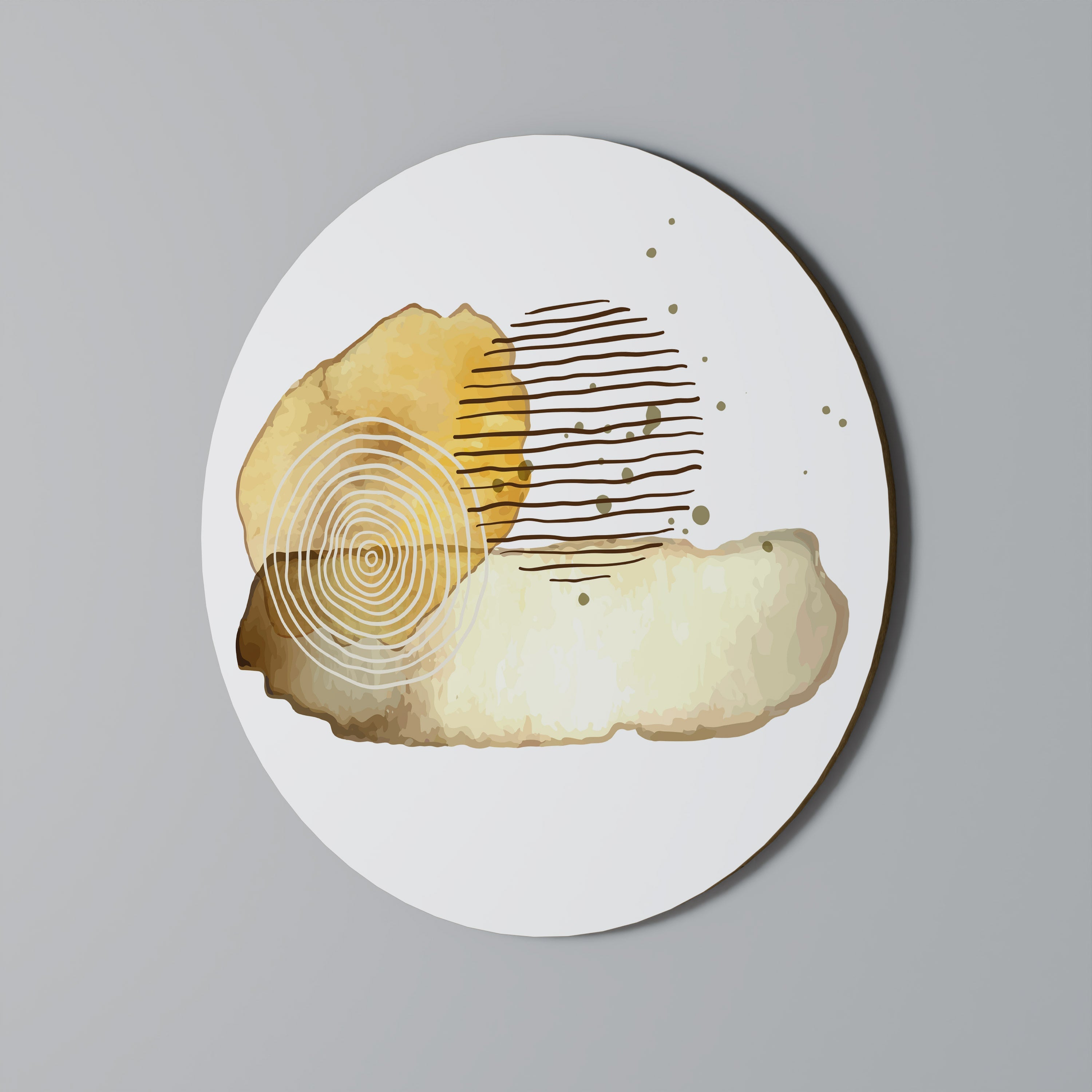 TRANSCENDENTA TONER Rund väggdekoration