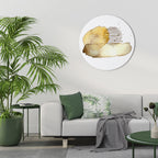 TRANSCENDENT TONES Round Wall Art