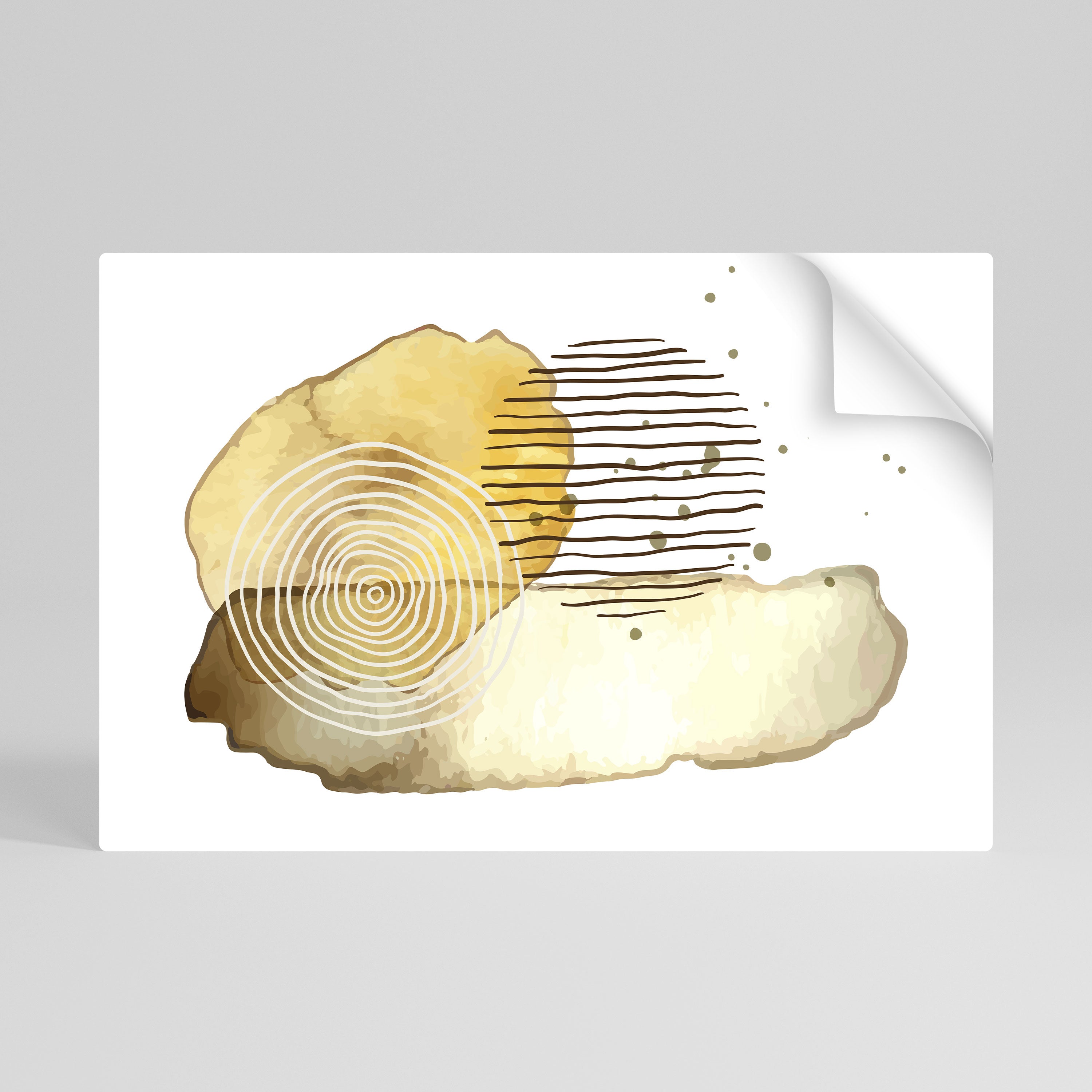 TRANSCENDENTA TONER Horisontell affisch med självhäftande motiv