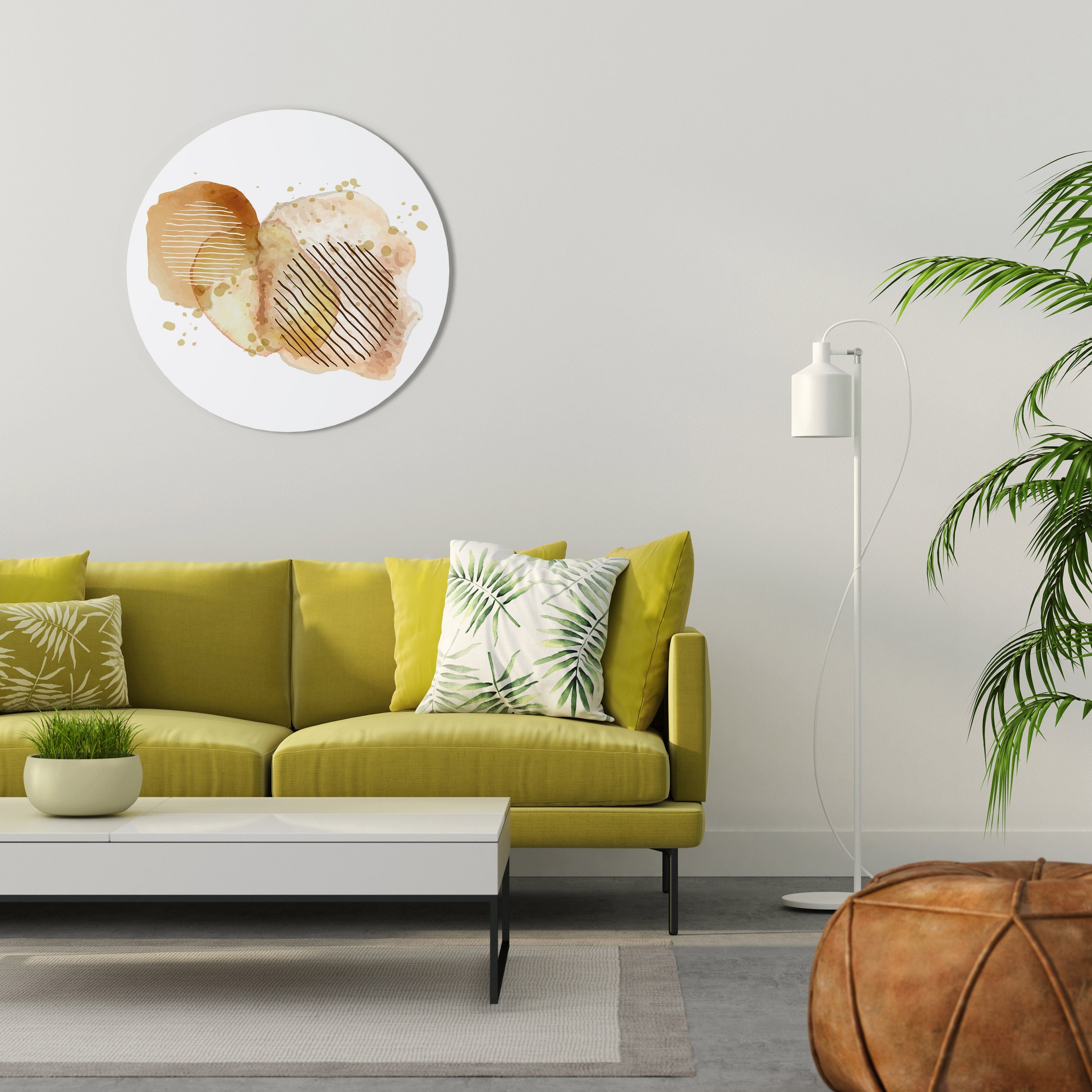 TRANSCENDENTAL HARMONI Rund väggdekoration