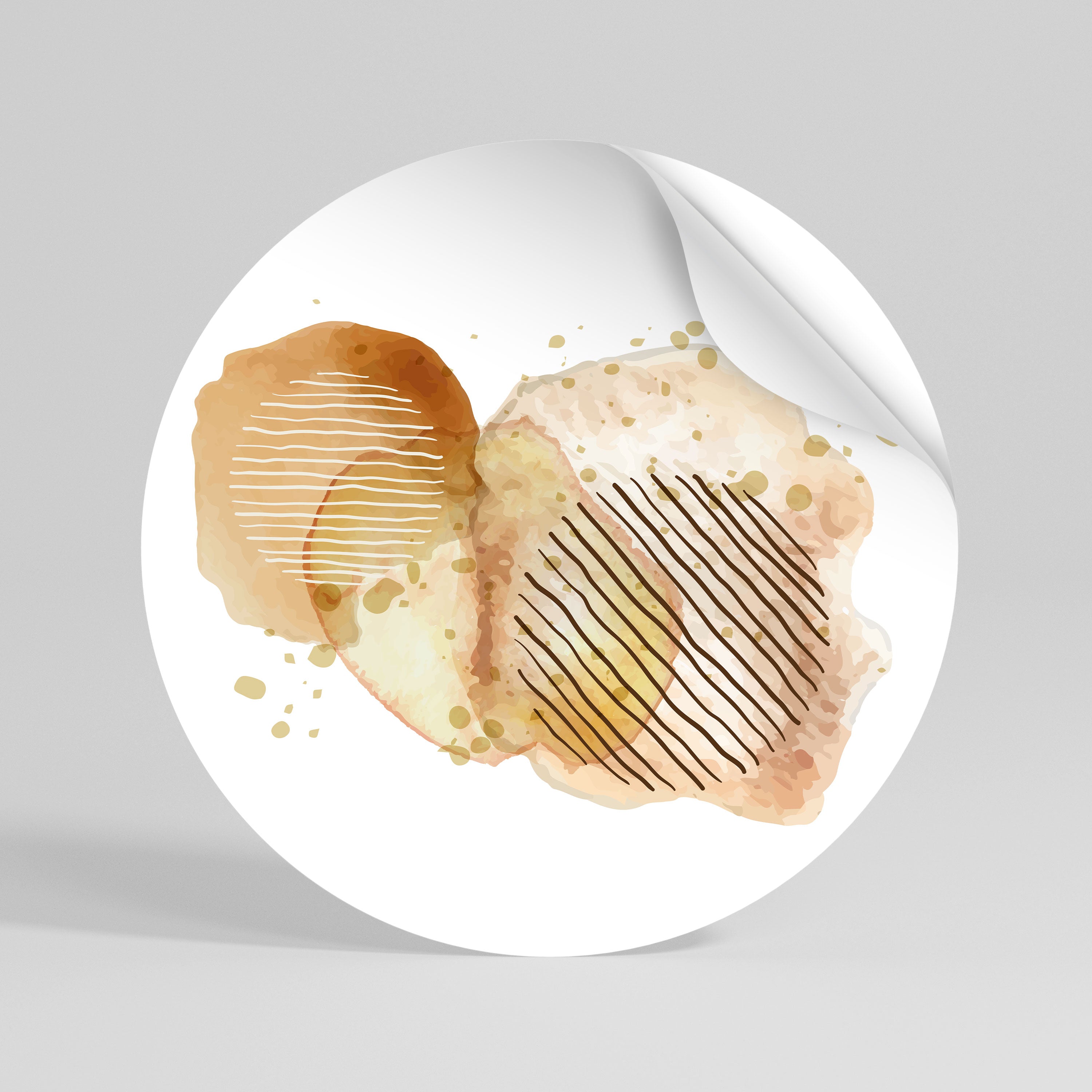 TRANSCENDENTAL HARMONY Peel and Stick Round Sticker