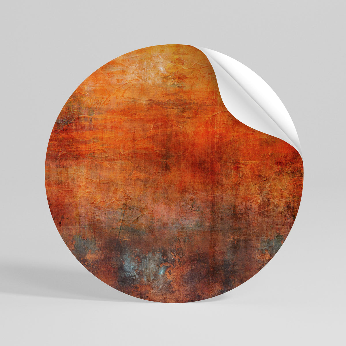 ECHOES OF EUPHORIA Peel and Stick Round Sticker