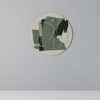EVERGREEN ESCAPE Round Wall Art