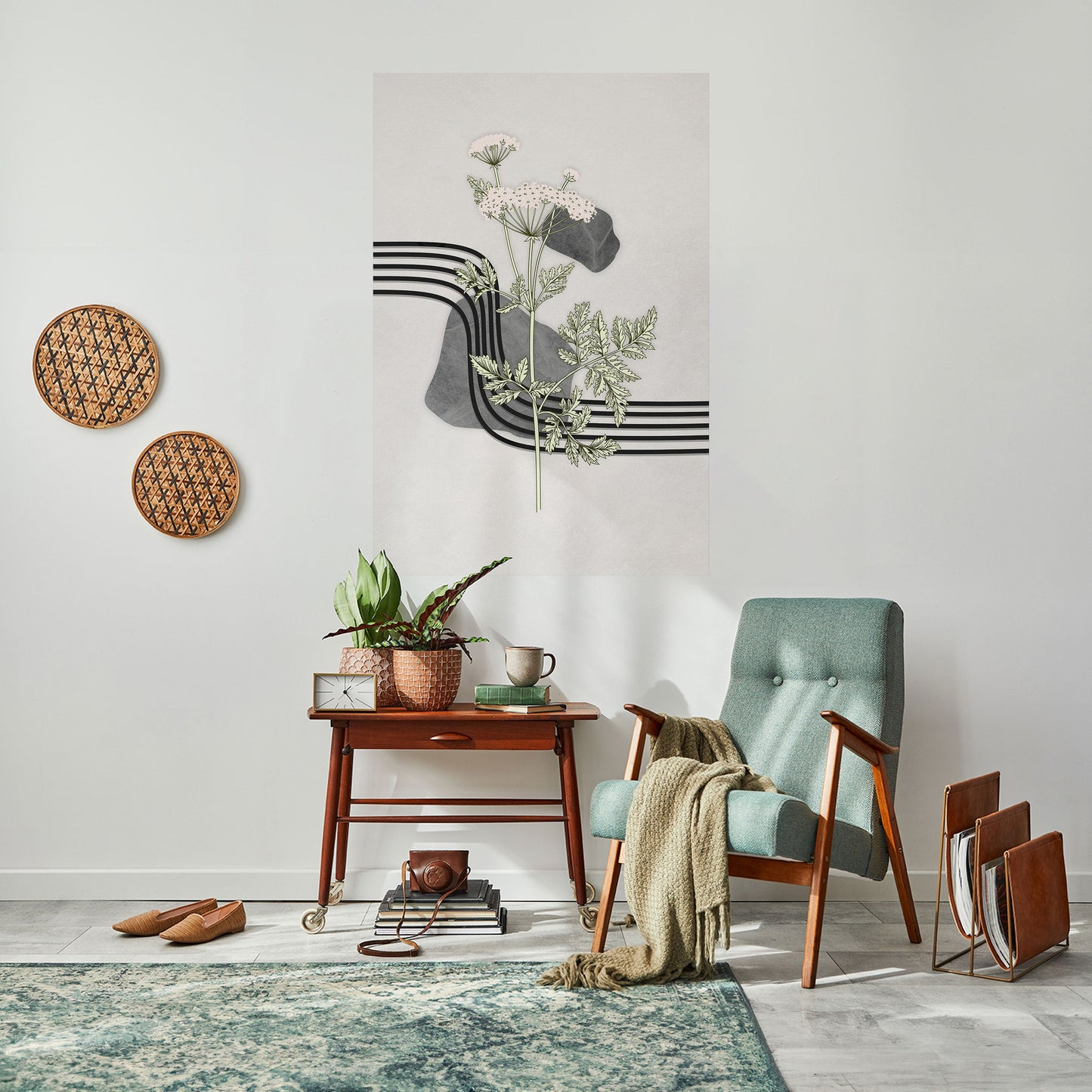 HERACLEUM ARRAY Peel and Stick Vertical Poster