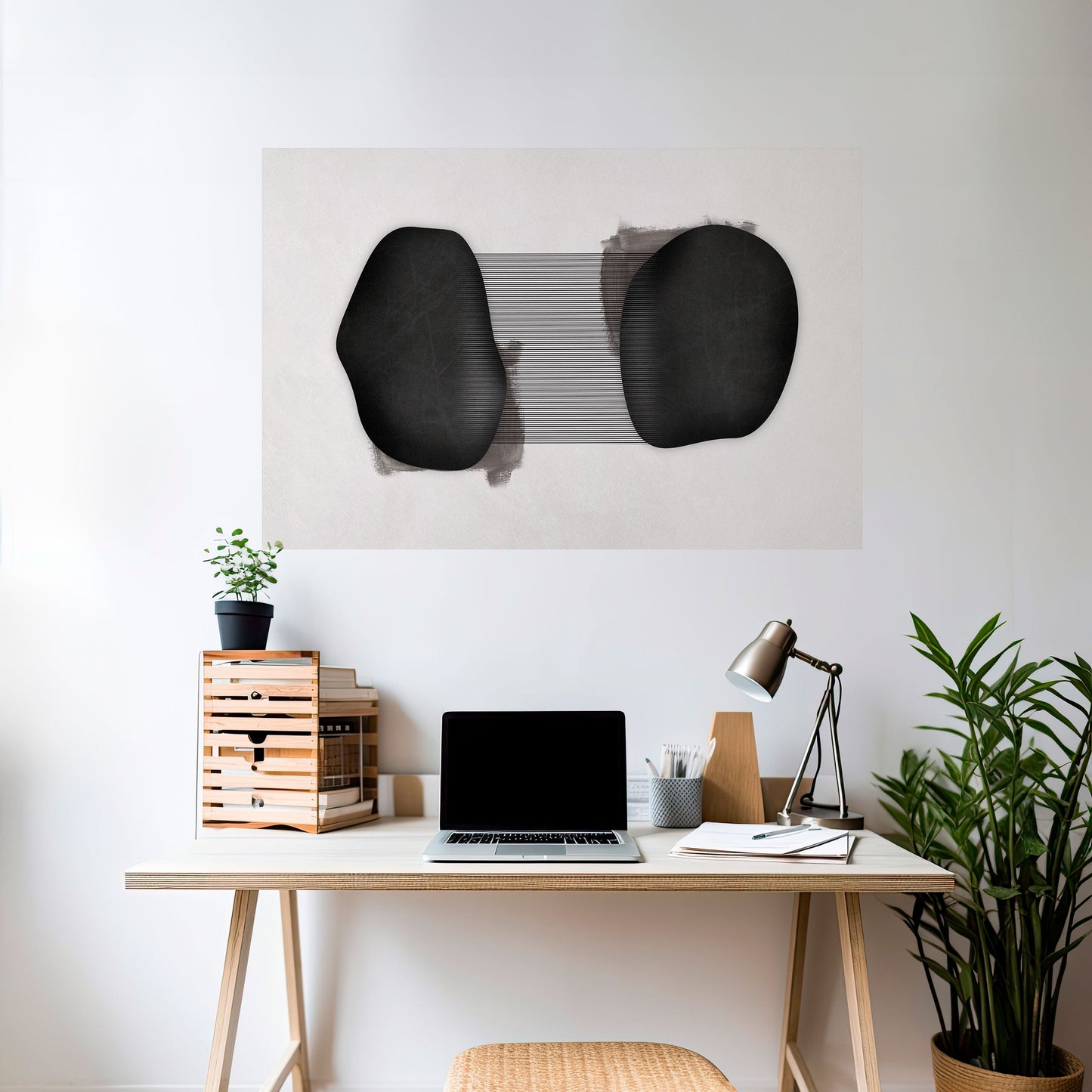 BLACK OVERTURE Peel and Stick Horizontal Poster